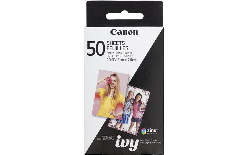 Canon 50 SHEET ZINK PHOTO PAPER 2 X3 5cm x7 6cm  ZP 2030